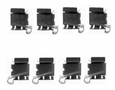 HELLA PAGID 8dz355203871 -  Комплектующие, колодки дискового тормоза